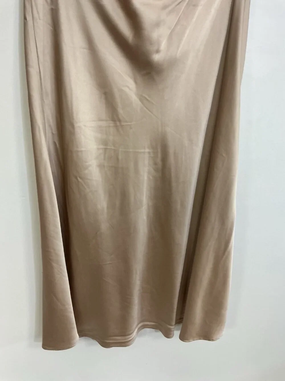 H&M Satin Maxi Skirt Champagne Womens XL